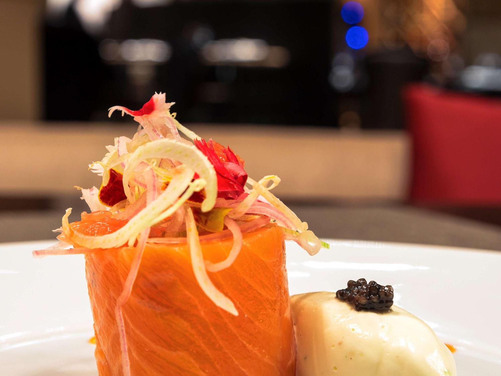 Sofitel Montevideo Casino Carrasco & Spa Exterior photo Salmon and caviar